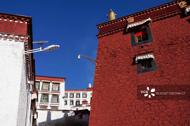 西藏 拉萨 甘丹寺 格鲁派 宗喀巴图片素材