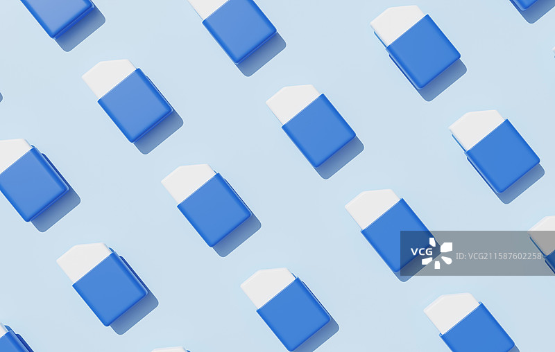 办公学习学生专用橡皮擦3D图片素材