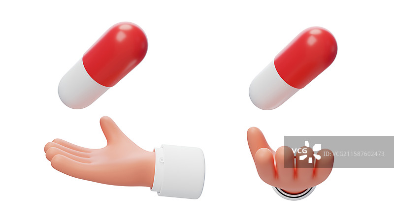 医疗医药病人用药胶囊药品3D图片素材