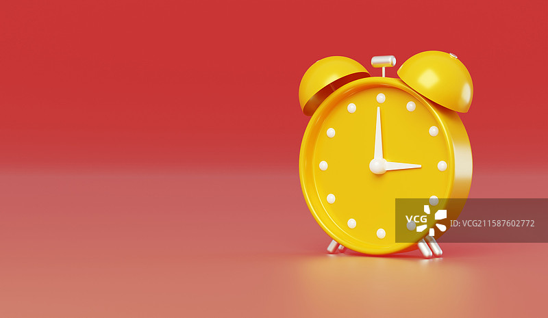 闹钟时钟时分秒闹铃提醒钟3D图片素材