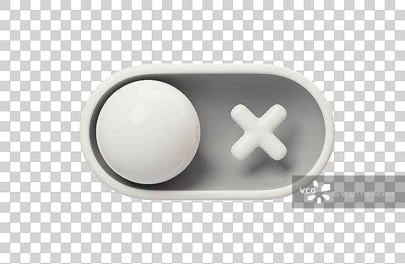 免抠切换控件开启禁用开关按钮3D图片素材