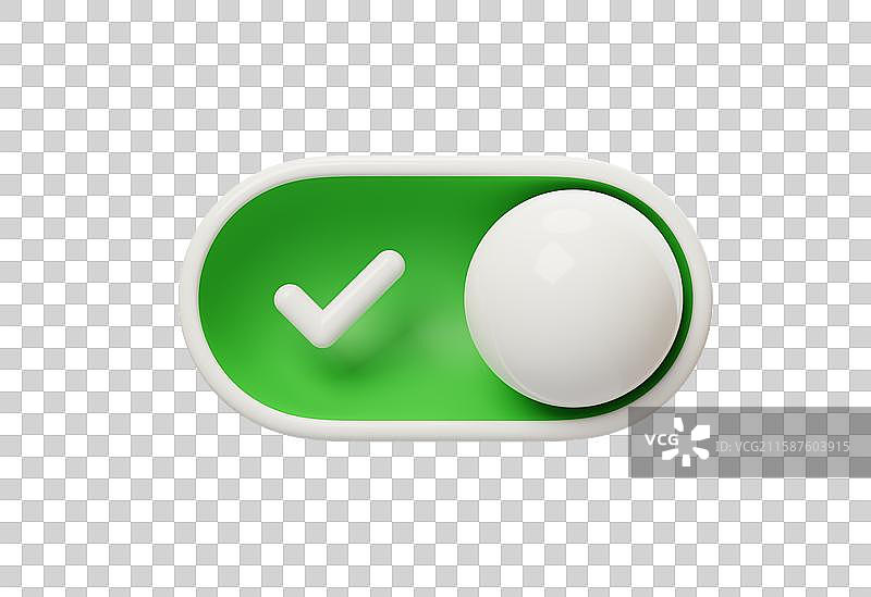 免抠切换控件开启禁用开关按钮3D图片素材