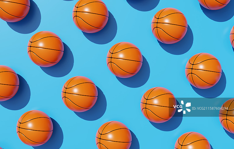 体育健身器材多人团队协作篮球3D图片素材