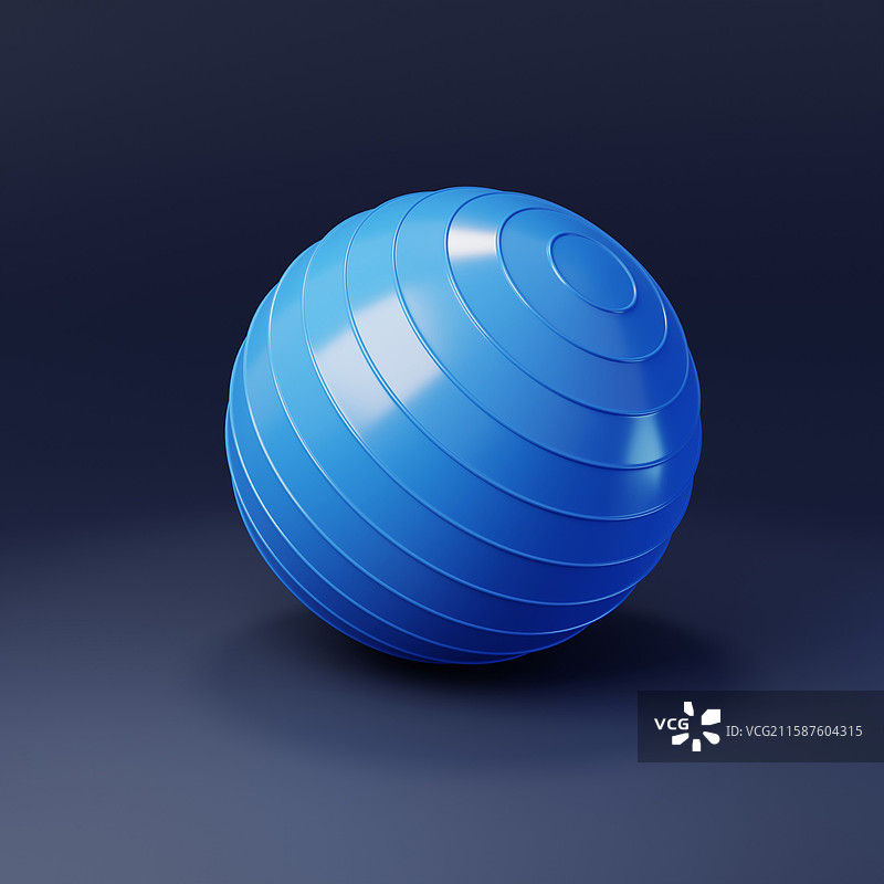 瑜伽球减肥计划必备训练拉伸球3D图片素材