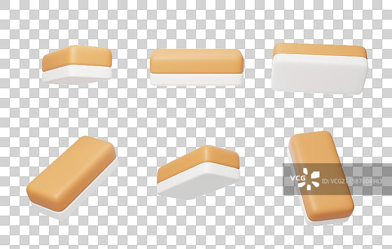 免抠教室教学上课专用黑板擦3D图片素材