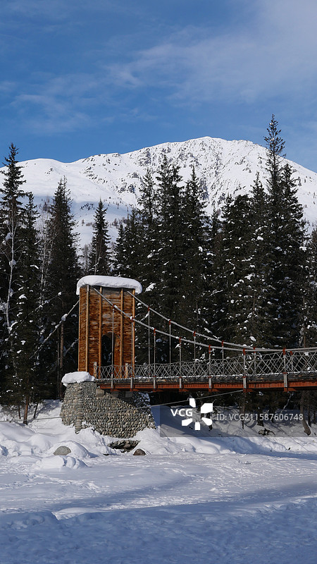 新疆北疆禾木童话世界图片素材
