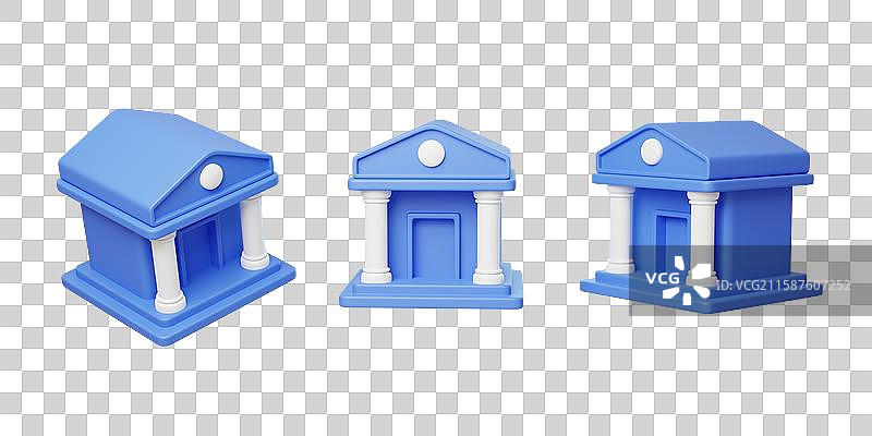 免抠金融理财财政投资交易银行3D图片素材