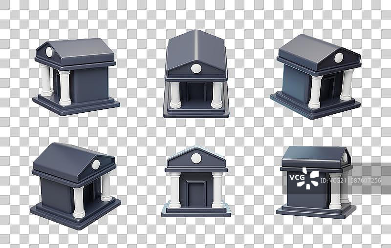 免抠金融理财财政投资交易银行3D图片素材