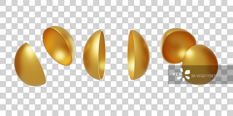 免抠游戏抽奖新人回馈福利砸金蛋3D图片素材