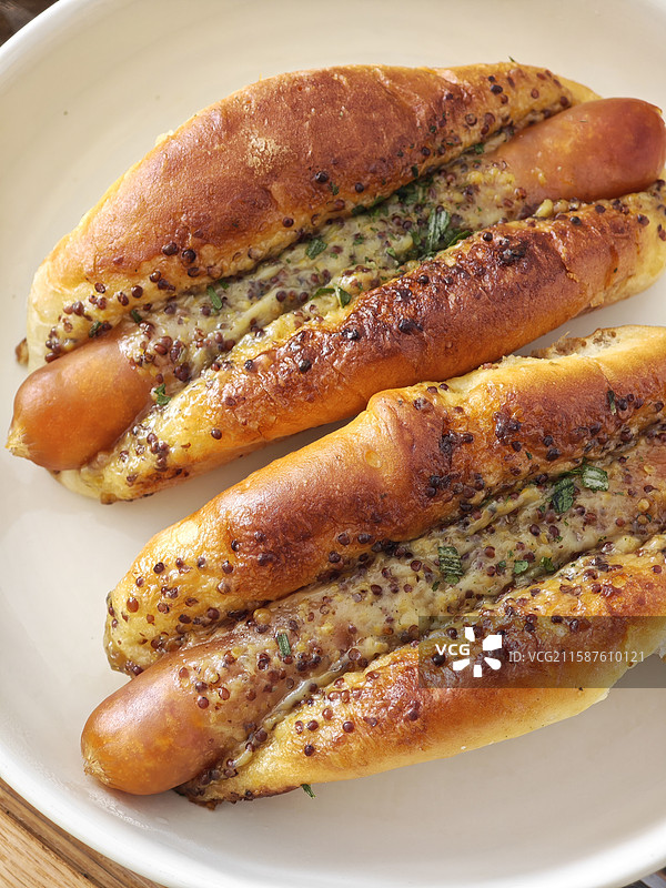 美味热狗面包图片素材