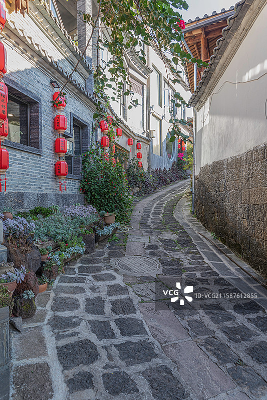 腾冲和顺古镇景区建筑景致图片素材