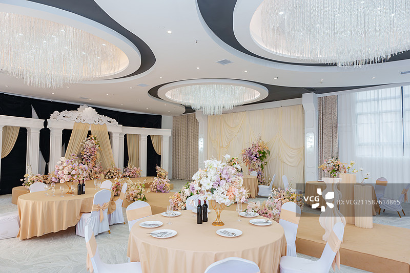 酒店婚礼大堂短剧实景拍摄场地图片素材