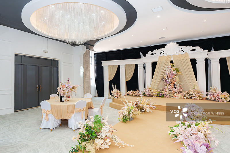 酒店婚礼大堂短剧实景拍摄场地图片素材