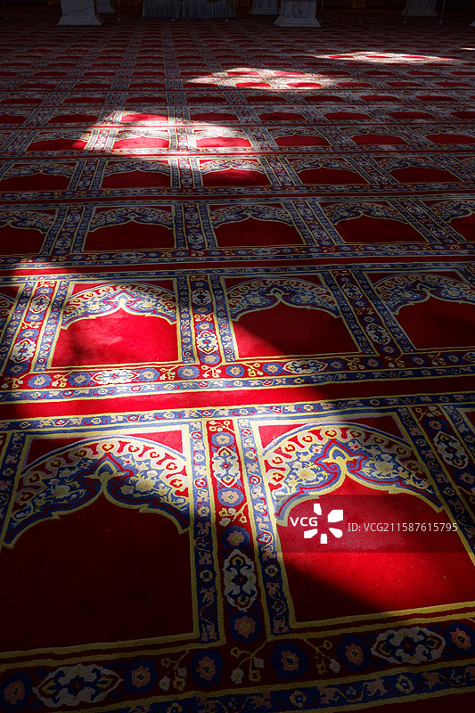 宁夏银川市永宁县中华回乡文化园宁夏川民俗园：金色礼仪大殿图片素材