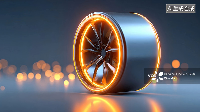 【AI数字艺术】未来合金轮毂设计图片素材