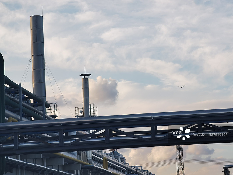 化工产业园工厂内部建筑物图片素材