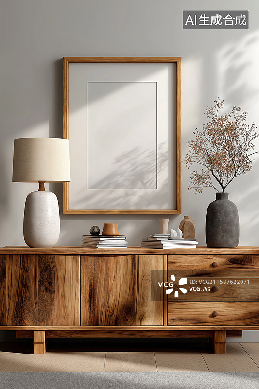 【AI数字艺术】原木家具效果图图片素材