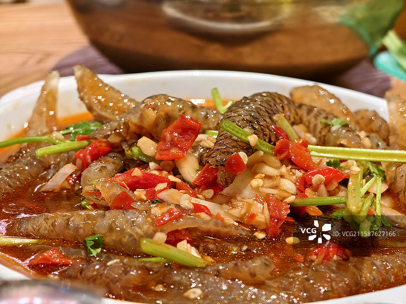 凉拌鱼皮图片素材