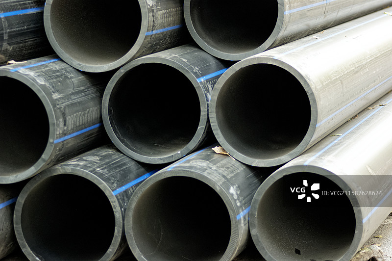 管道全帧拍摄，施工建设改造材料，城市户外，基础设施，素材图片素材