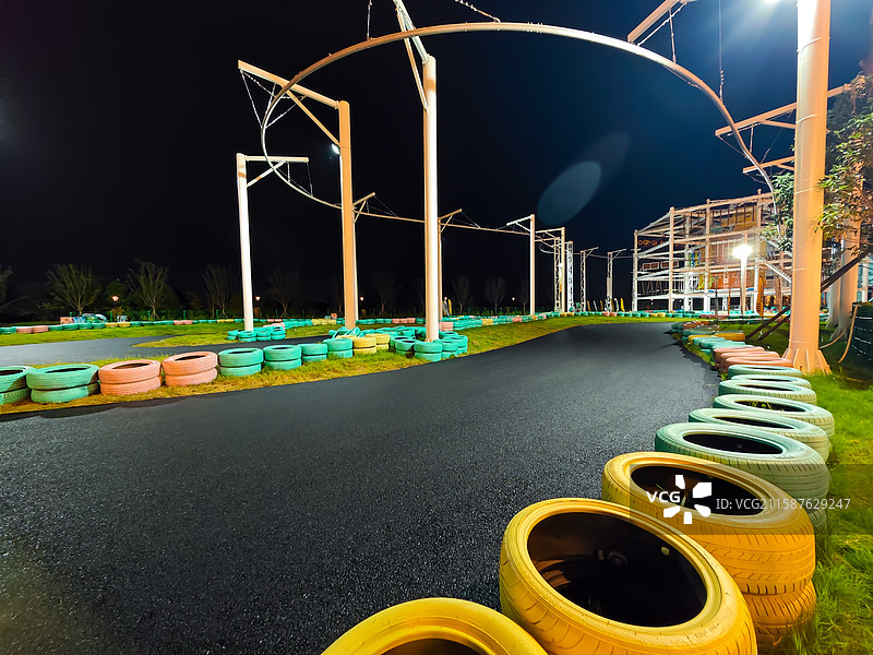 夜光跑道图片素材