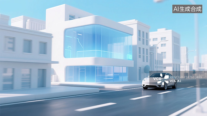 【AI数字艺术】智行未来城图片素材