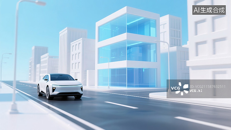 【AI数字艺术】智行未来城图片素材