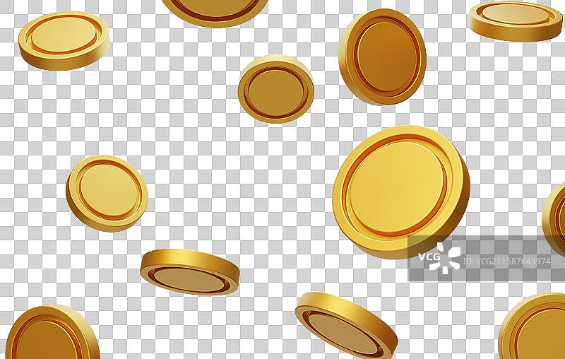 免抠金币活动奖励现金积分兑换3D图片素材