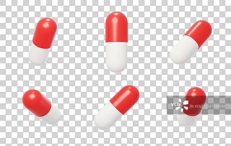 免抠医疗医药病人用药胶囊药品3D图片素材