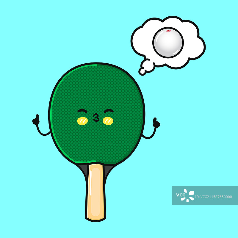 梦幻的乒乓球拍与顽皮的乒乓球桌图片素材