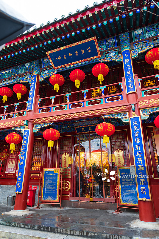 北京什刹海雪景图片素材