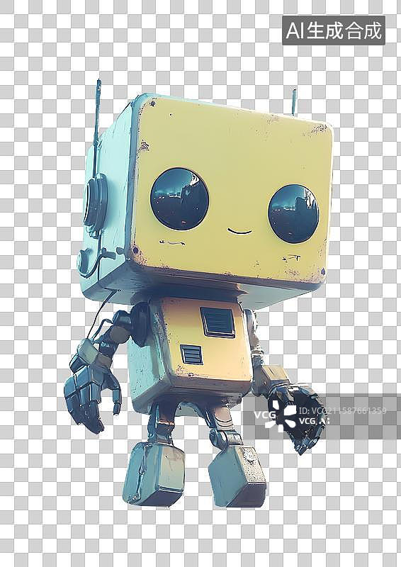 【AI数字艺术】户外探险监测机器人 人工智能图片素材