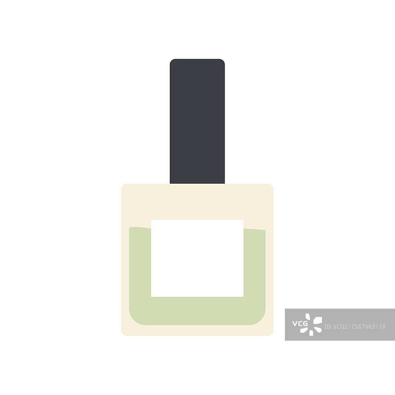 一个时尚的指甲油瓶图标，特色是一个图片素材