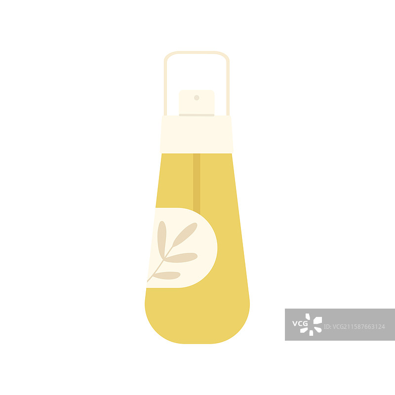 优雅的天然油瓶，用于护肤和美容图片素材
