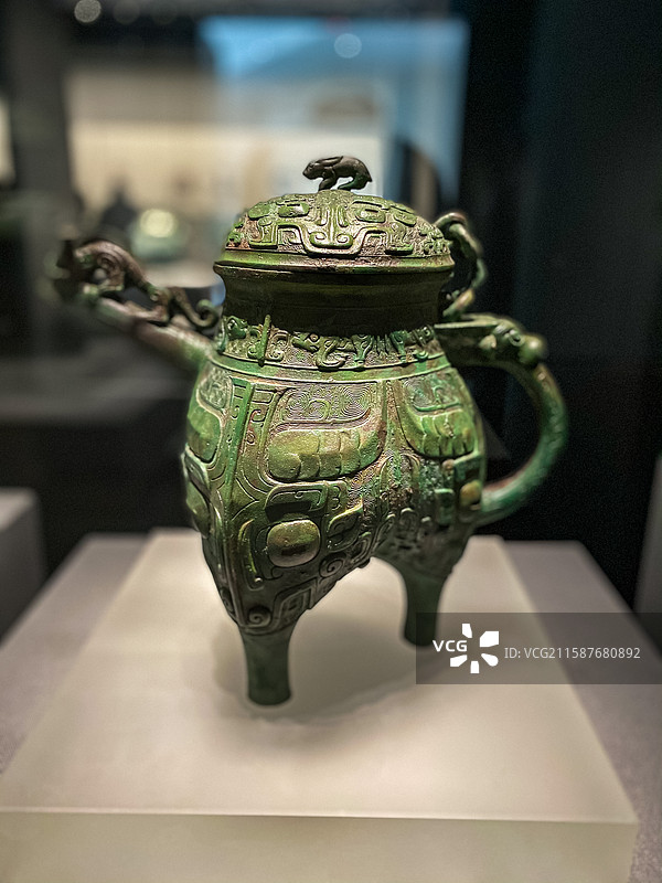 西周 曾侯谏铜盉 随州市叶家山27号墓出土 湖北省博物馆图片素材