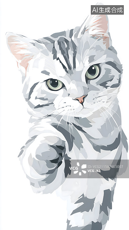 【AI数字艺术】萌猫傲娇神态图片素材