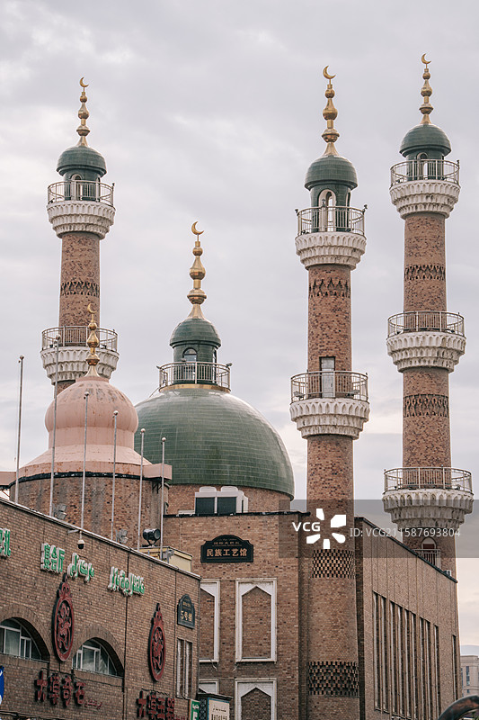 乌鲁木齐二道桥清真寺图片素材