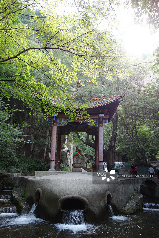 山西省晋中市介休绵山：水涛沟图片素材