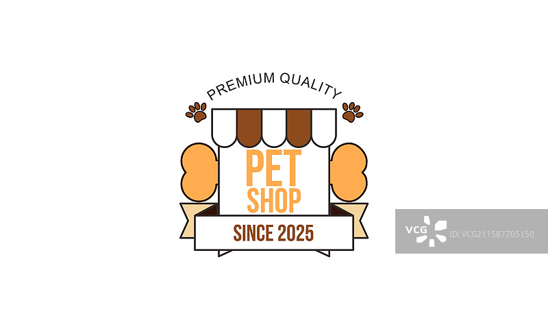 时尚现代的宠物店标志图片素材