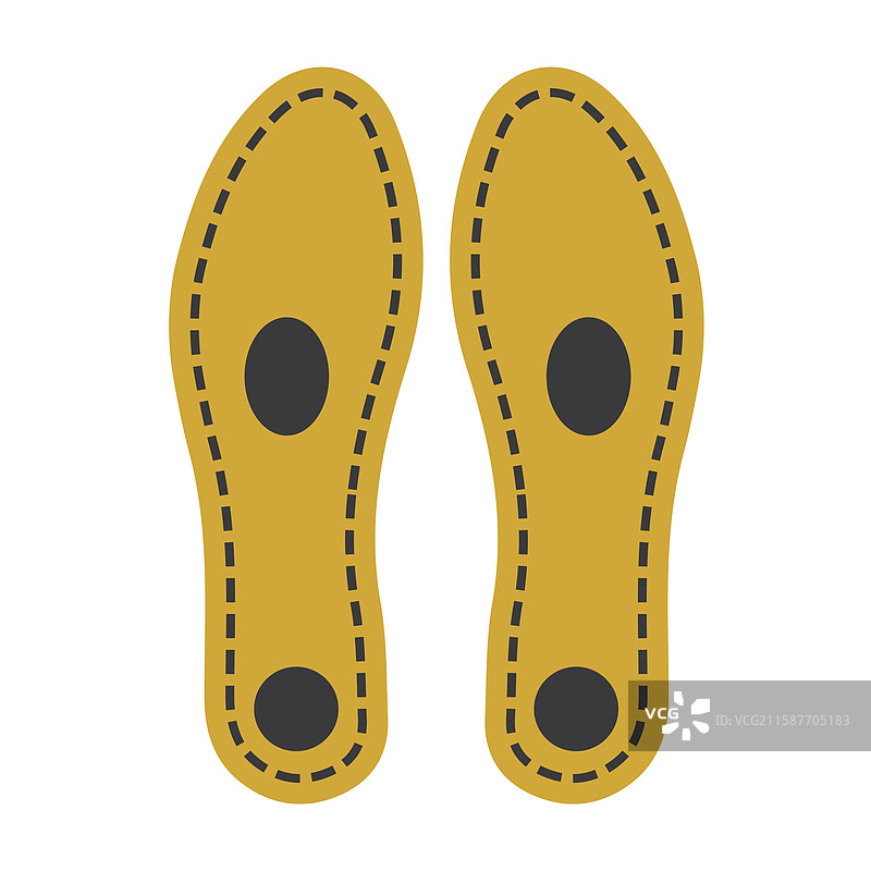 黄色鞋垫图片素材