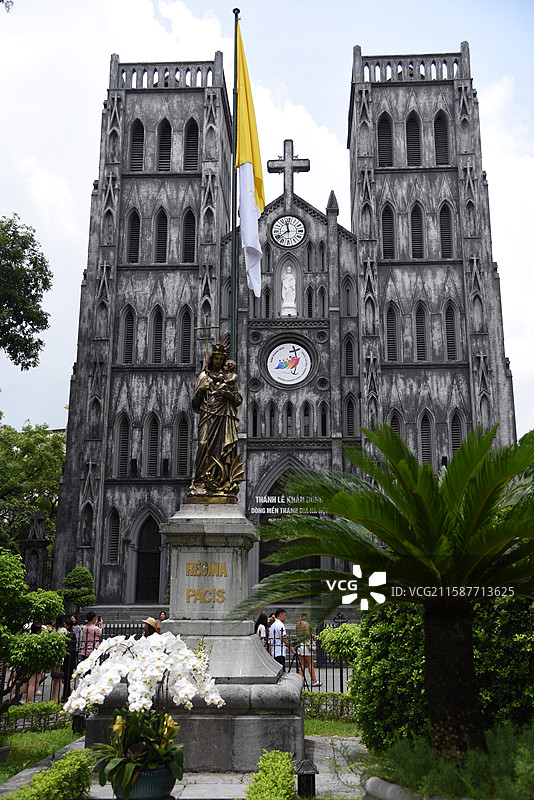 越南河内大教堂 圣约瑟夫大教堂图片素材