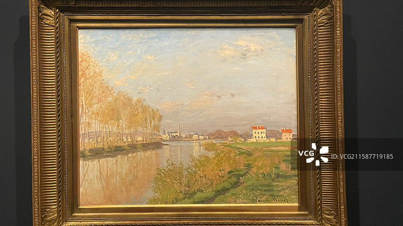 《阿让特伊的塞纳河》 克劳德 莫奈 1873年图片素材