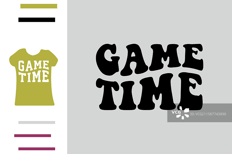 游戏时间T恤设计图片素材