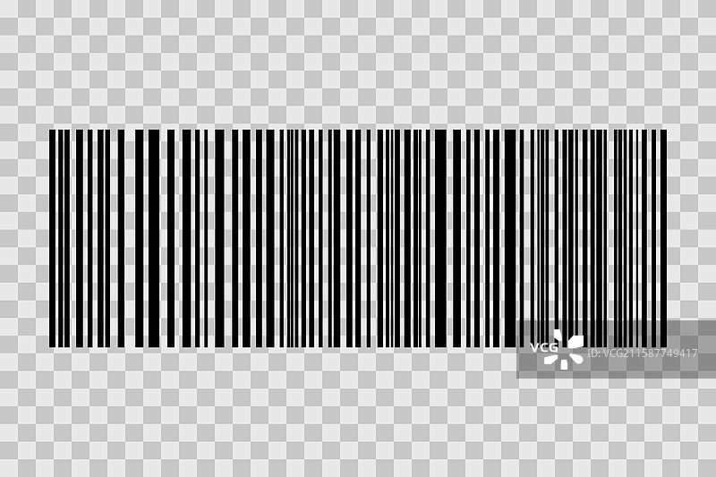 白色背景上的条形码，代码条纹图片素材