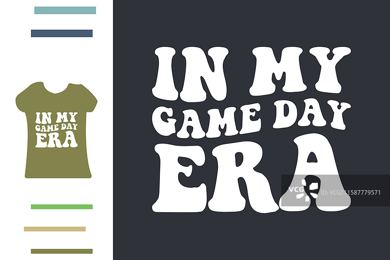我的比赛日时代T恤设计图片素材