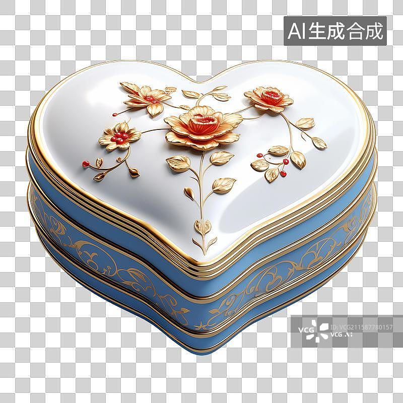 【AI数字艺术】高端珠宝首饰盒艺术设计插画图片素材