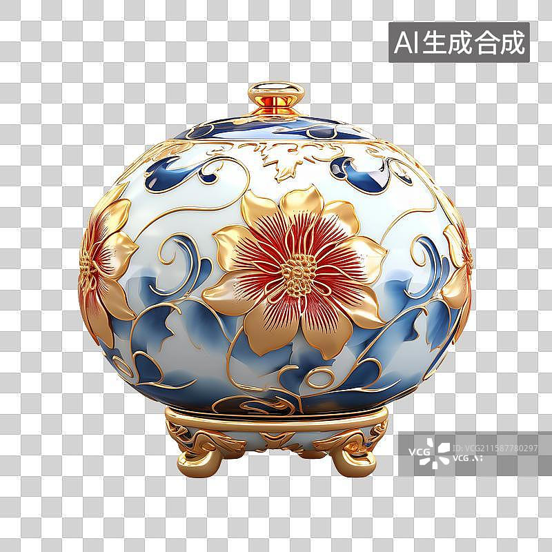 【AI数字艺术】高端珠宝首饰盒艺术设计插画图片素材