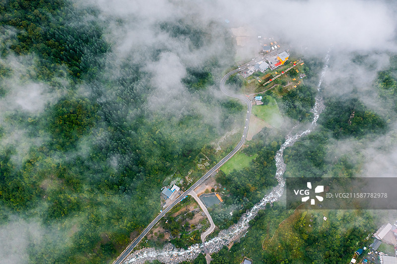 孟屯河谷，避暑圣地图片素材