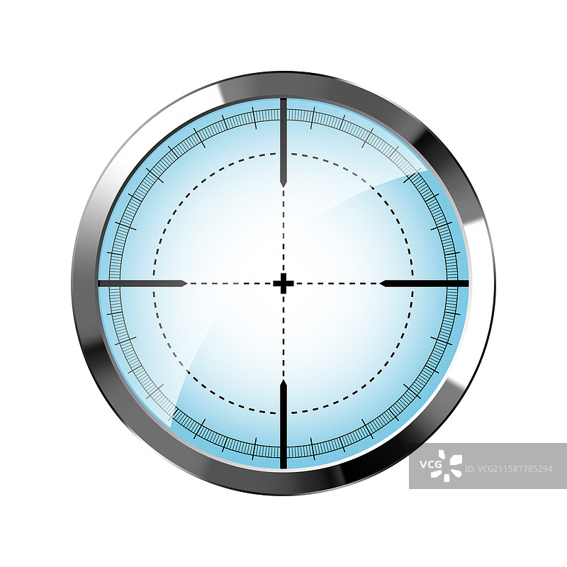 铬合金狙击步枪光学瞄准镜图片素材