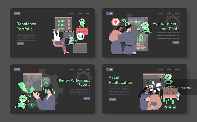 平面机器人顾问图片素材