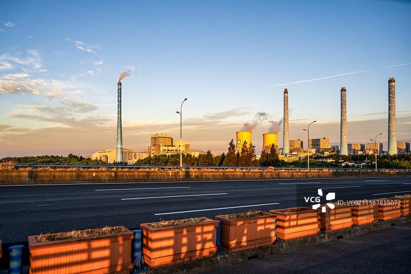 发展中的城市--上虞图片素材